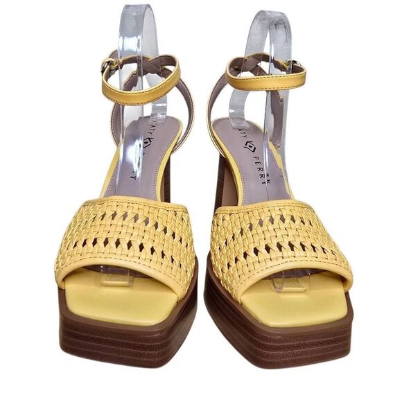 Katy Perry The Steady Ankle Strap Heels Pineapple Yellow Size 8.5 - Picture 2 of 14